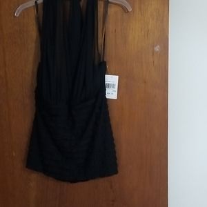 Connected black sexy top